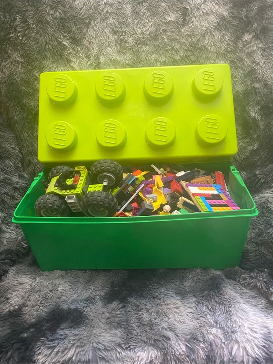 Lego Other - Lego Green Storage Brick with Bright Lime Lid 4 lbs